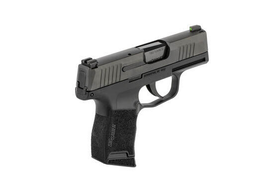 SIG Sauer P365 handgun is a slim concealed carry handgun with high-texture frame and high visibility sights.